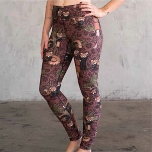 New! Eagle Rock Wershop Red Panda Leggings SMALL Limited Edition